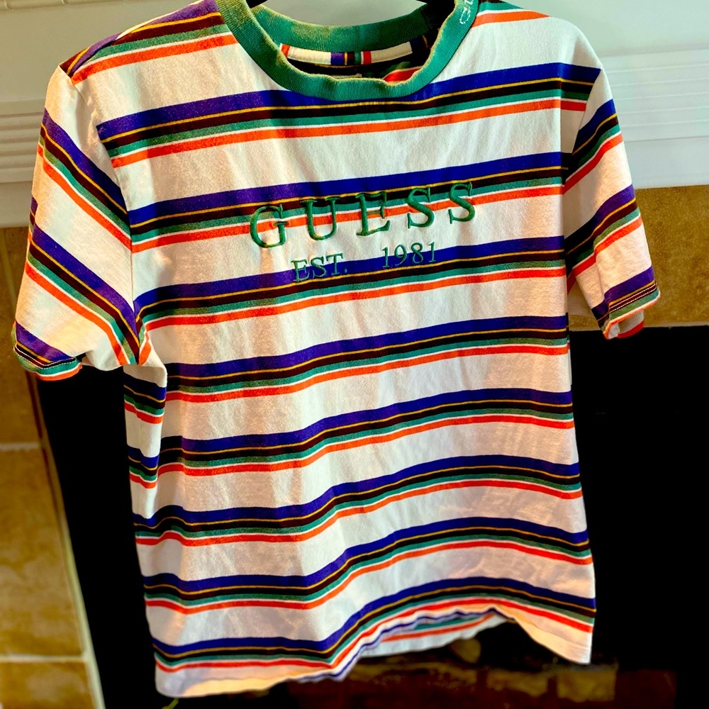 Guess Dylan Striped 1981 
T-Shirt - Men's